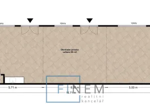 Pronájem obchodního prostoru, Kralupy nad Vltavou, 87 m2