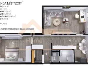 Prodej bytu 2+1, Praha - Hostivař, Gercenova, 60 m2