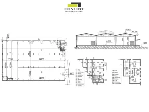 Pronájem výrobních prostor, Břeclav, Mládežnická, 1578 m2