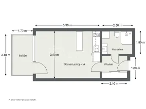 Pronájem bytu 1+kk, Praha - Stodůlky, Holýšovská, 12052 m2