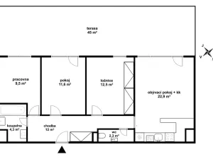 Prodej bytu 4+kk, Brno, Hvozdecká, 75 m2