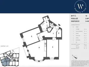 Prodej bytu 3+kk, Praha - Vršovice, Žitomírská, 94 m2