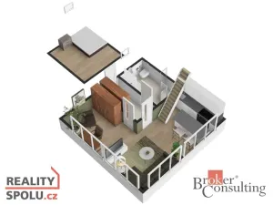 Pronájem bytu 1+kk, Světice, K Dálnici, 42 m2