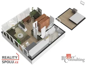 Pronájem bytu 1+kk, Světice, K Dálnici, 42 m2