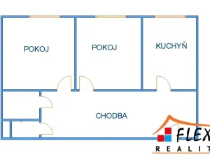 Pronájem bytu 2+1, Ostrava, Gustava Klimenta, 63 m2