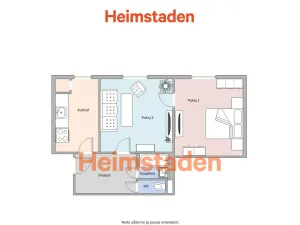 Pronájem bytu 2+1, Havířov - Město, Mírová, 56 m2