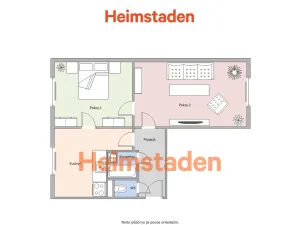 Pronájem bytu 2+1, Havířov - Město, Národní třída, 51 m2