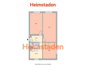 Pronájem bytu 3+1, Ostrava - Zábřeh, Krasnoarmejců, 67 m2