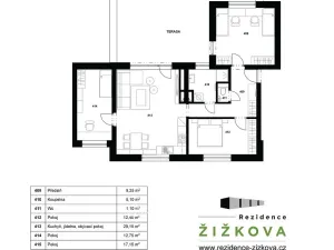 Pronájem bytu 4+kk, Hodonín, Žižkova, 93 m2