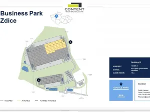 Pronájem výrobních prostor, Zdice, Komenského, 12600 m2