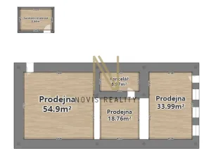Pronájem obchodního prostoru, Klatovy - Klatovy I, Pražská, 125 m2