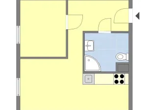 Pronájem bytu 2+kk, Praha - Chodov, Augustinova, 35 m2