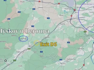 Pronájem skladu, Hýskov, Na Břasích, 1000 m2