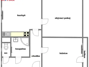 Pronájem bytu 2+1, Litvínov - Horní Litvínov, U Zámeckého parku, 58 m2