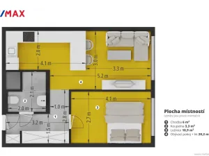 Prodej bytu 2+kk, Praha - Černý Most, Breitcetlova, 46 m2