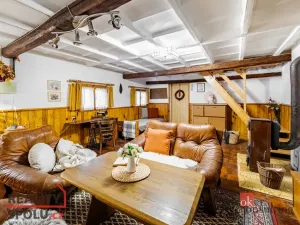 Prodej chaty, Týn nad Vltavou - Hněvkovice na levém břehu Vltavy, 80 m2