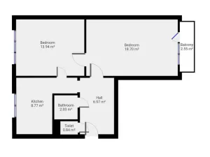 Prodej bytu 2+1, Praha - Malešice, Počernická, 54 m2