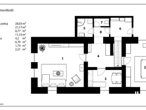 Prodej rodinného domu, Hradec Králové, Podhůrská, 152 m2