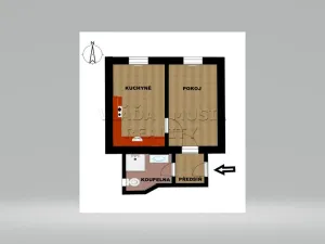 Pronájem bytu 1+1, Praha - Libeň, Novákových, 37 m2