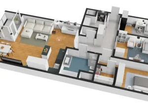 Prodej bytu 4+kk, Praha - Libeň, Nad Okrouhlíkem, 113 m2