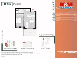 Pronájem bytu 2+kk, Kladno - Dubí, Ke křížku, 46 m2