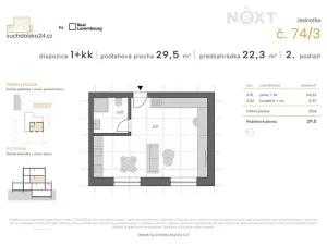 Prodej bytu 1+1, Praha - Sedlec, Suchdolská, 27 m2