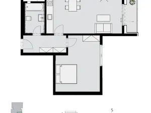 Pronájem bytu 2+kk, Praha - Břevnov, Radimova, 58 m2