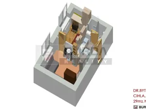 Pronájem bytu 1+1, Neratovice, 28 m2