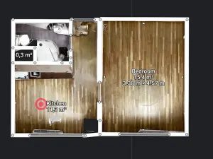 Pronájem bytu 1+1, Staňkov, Na Tržišti, 31 m2