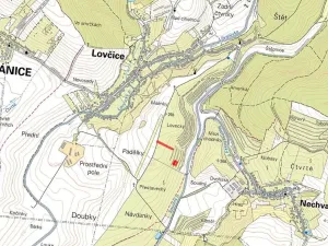 Prodej zahrady, Lovčice, 1342 m2