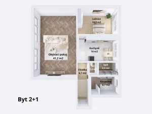 Pronájem bytu 2+1, Horka nad Moravou, 1. máje, 88 m2