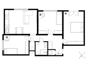 Prodej bytu 4+kk, Praha - Strašnice, Na padesátém, 73 m2