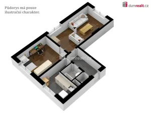 Prodej bytu 2+1, Kaplice, Omlenická, 52 m2