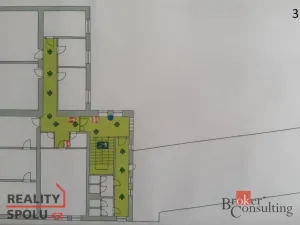 Pronájem kanceláře, Pardubice - Zelené Předměstí, V Ráji, 740 m2