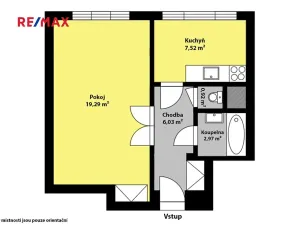 Pronájem bytu 1+1, Kolín, Na Magistrále, 37 m2