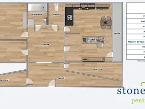 Prodej bytu 3+1, Praha - Stodůlky, U jezera, 82 m2