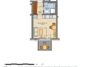 Pronájem bytu 1+kk, Kralupy nad Vltavou, Nádražní, 28 m2