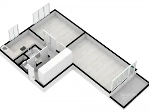 Pronájem bytu 2+1, Kadaň, Chomutovská, 52 m2