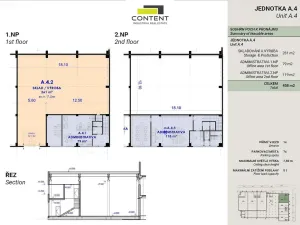 Pronájem skladu, Praha - Malešice, Tiskařská, 823 m2