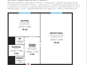Pronájem bytu 1+1, Most, Marie Pujmanové, 38 m2