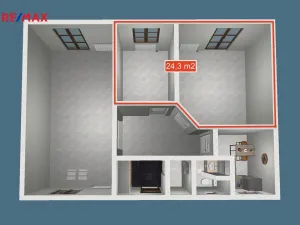 Pronájem kanceláře, Ostrava - Kunčice, Meziveská, 37 m2