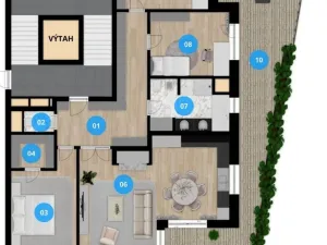 Pronájem bytu 4+kk, Ostrava, F. X. Riepla, 203 m2