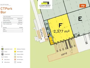 Pronájem skladu, Bor - Nová Hospoda, 2377 m2