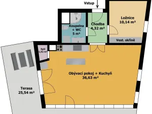 Prodej bytu 2+kk, Praha, Na vysočanských vinicích, 90 m2