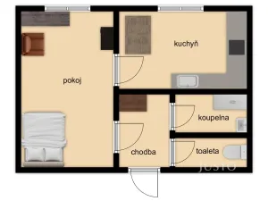 Prodej bytu 1+1, Kolín, Na Magistrále, 24 m2