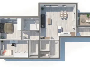 Prodej bytu 3+kk, Tábor - Čekanice, Fibichova, 94 m2