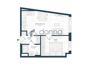 Pronájem bytu 2+kk, Praha, Novotného, 45 m2