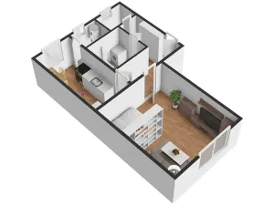 Pronájem bytu 1+1, České Budějovice, Pražská tř., 38 m2