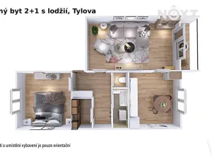 Pronájem bytu 2+1, Šumperk, Tylova, 55 m2