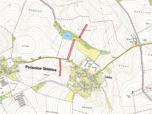 Prodej pole, Počenice-Tetětice, 13592 m2